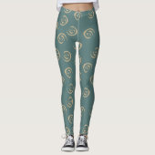 Abstract spiraalpatroon leggings (Voorkant)