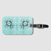 Abstract spiraalvormig Bagagelabel (Voorkant (horizontaal))