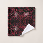 Abstract Splatter Dots Of Pinks And Reds Pattern Bad Handdoek (Wasdoekje)