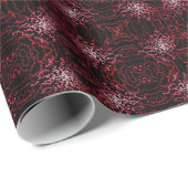 Abstract Splatter Dots Of Pinks And Reds Pattern Cadeaupapier (Rol Hoek)