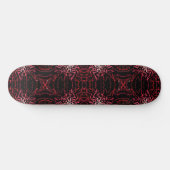 Abstract Splatter Dots Of Pinks And Reds Pattern Skateboard (Horizontaal)