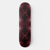 Abstract Splatter Dots Of Pinks And Reds Pattern Skateboard (Voorkant)