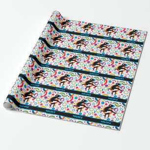 Abstract spoor en veld cadeaupapier