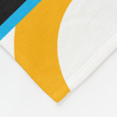 Abstract spoor en veld fleece deken (Hoek)