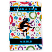 Abstract spoor en veld medium cadeauzakje (Voorkant)