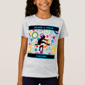 Abstract spoor en veld t-shirt (Voorkant)