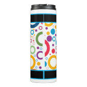 Abstract spoor en veld thermosbeker (Achterkant)