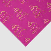 Abstract sprankelend goud, Magenta kerstboom Tissuepapier (Detail)