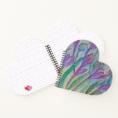 Abstract Spring Crocus Heart Notitieboek (Binnen)