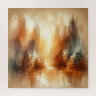 Abstract Stadslandschap Puzzel
