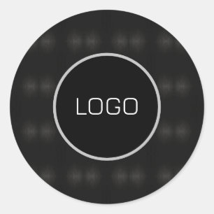 Abstract stalen patroon ronde sticker