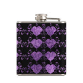 Abstract Steampunk Heart Heupfles (Achterkant)