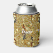 Abstract Stencil Pattern Glitz Any Age Birthday Blikjeskoeler (Blikje Achterkant)