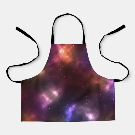 Abstract sterrenstelsel Constellaties Digitale kun Schort (Voorkant)