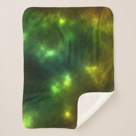 Abstract sterrenstelsel Constellaties Digitale kun Sherpa Deken (Voorkant)