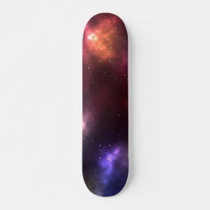 Abstract sterrenstelsel Constellaties Digitale kun Skateboard