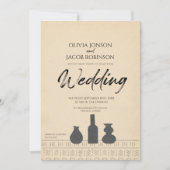 Abstract stilleven | Boho bruiloft uitnodiging (Voorkant)