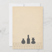 Abstract stilleven | Boho bruiloft uitnodiging (Achterkant)