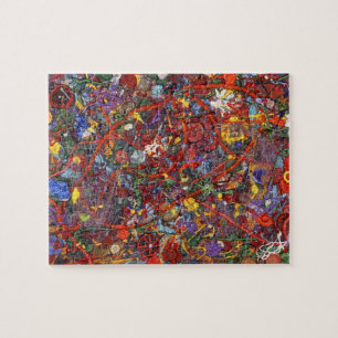 Abstract - Stofverf - Gezond Verstand Legpuzzel