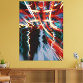Abstract Storm Art Wrapped Canvas Afdruk (Insitu (Woonkamer))