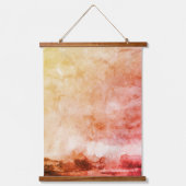 Abstract Storm Moon Waterverf Hanging Tapestry Hangend Wandkleed (Voorkant)