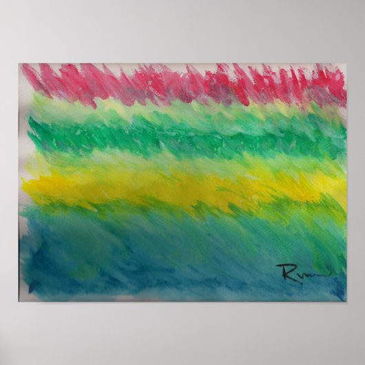 Abstract - Storm voor de kalm Poster (Voorkant)