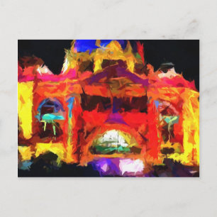 Abstract straatstation Flinders Briefkaart
