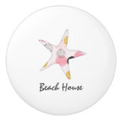 Abstract strand Keramische Knop (Voorkant)