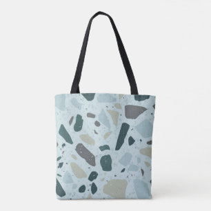 Abstract strandtas draagtas