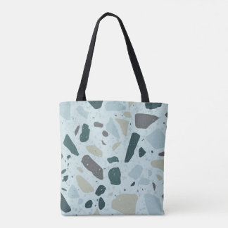 Abstract strandtas draagtas