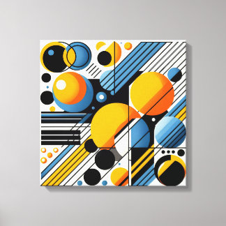 Abstract Stretched Canvas Print