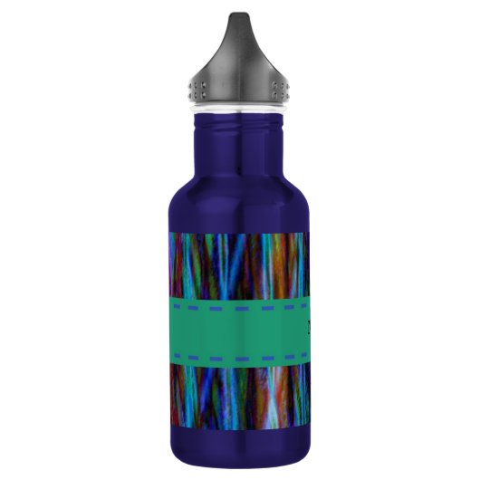Abstract Stripes Design Waterfles (Links)