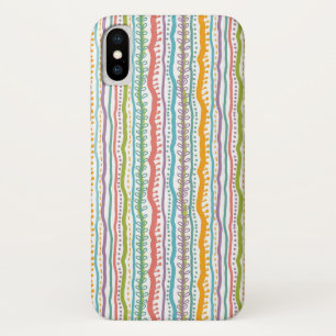 Abstract Stripes - Verticaal patroon iPhone X Hoesje