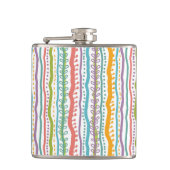 Abstract Stripes - Verticaal patroon Heupfles (Voorkant)