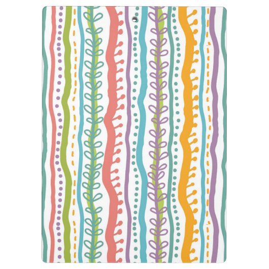 Abstract Stripes - Verticaal patroon Klembord (Achterkant)