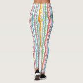 Abstract Stripes - Verticaal patroon Leggings (Achterkant)