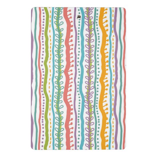 Abstract Stripes - Verticaal patroon Mini Klembord (Achterkant)