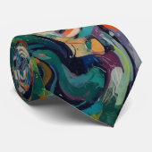 Abstract Stropdas (Opgerold)
