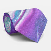 abstract stropdas met blauwe frambozen (Opgerold)