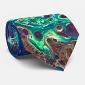 Abstract Stropdas van de Koraalzee (Opgerold)