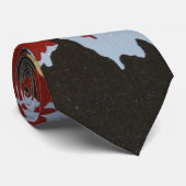 Abstract Stropdas voor rood en goud (Opgerold)