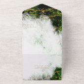 Abstract Stunning Emerald Kristal Agat All In One Uitnodiging (Buitenkant)