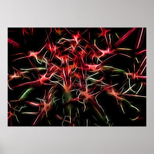 Abstract Succulent Plant Poster (Voorkant)