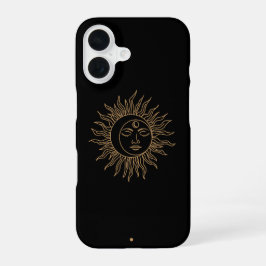 Abstract Sun Art – Vibrant and Modern Design for i iPhone 16 Hoesje