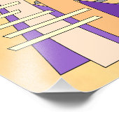 Abstract Sun, Shadows, Reflections, and Structures Foto Afdruk (Hoek)