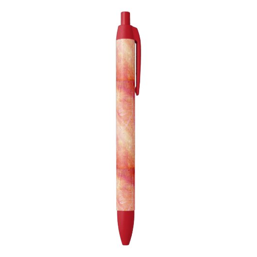 Abstract Sunset Pattern Zwarte Inkt Pen (Achterkant (Verticaal))