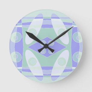Abstract surfpasta Paars groen Ronde Klok