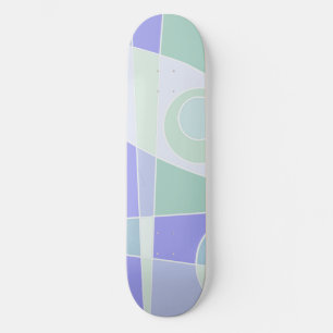 Abstract surfpasta Paars groen Skateboard