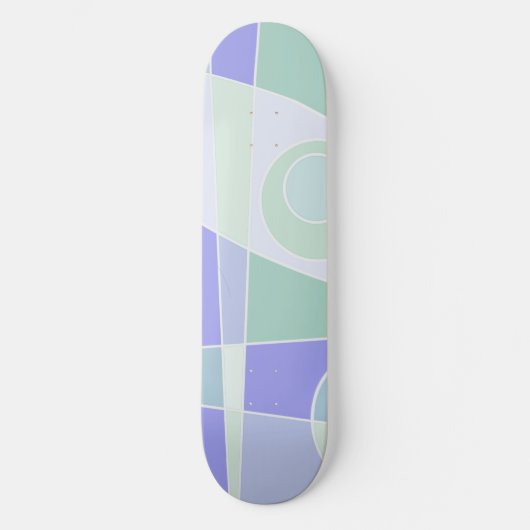 Abstract surfpasta Paars groen Skateboard (Voorkant)