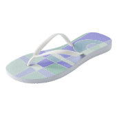 Abstract surfpasta Paars groen Teenslippers (Schuin)